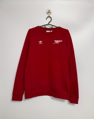 Adidas Originals Arsenal 21/22 Red Crewneck Sweatshirt Men's Size