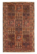 Traditional Vintage Hand-Knotted Area Rug 3'1" x 5'0" Oriental Wool Carpet