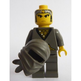 LEGO Ninja Gray Minifigure Castle Grey 6033 6089 4805 6093 cas049