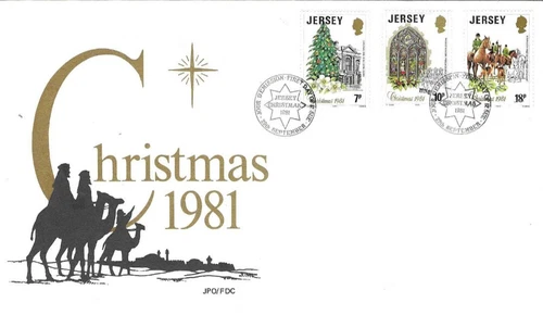 Jersey Comm/FDC - Christmas 1981 -  1981 (JES294)