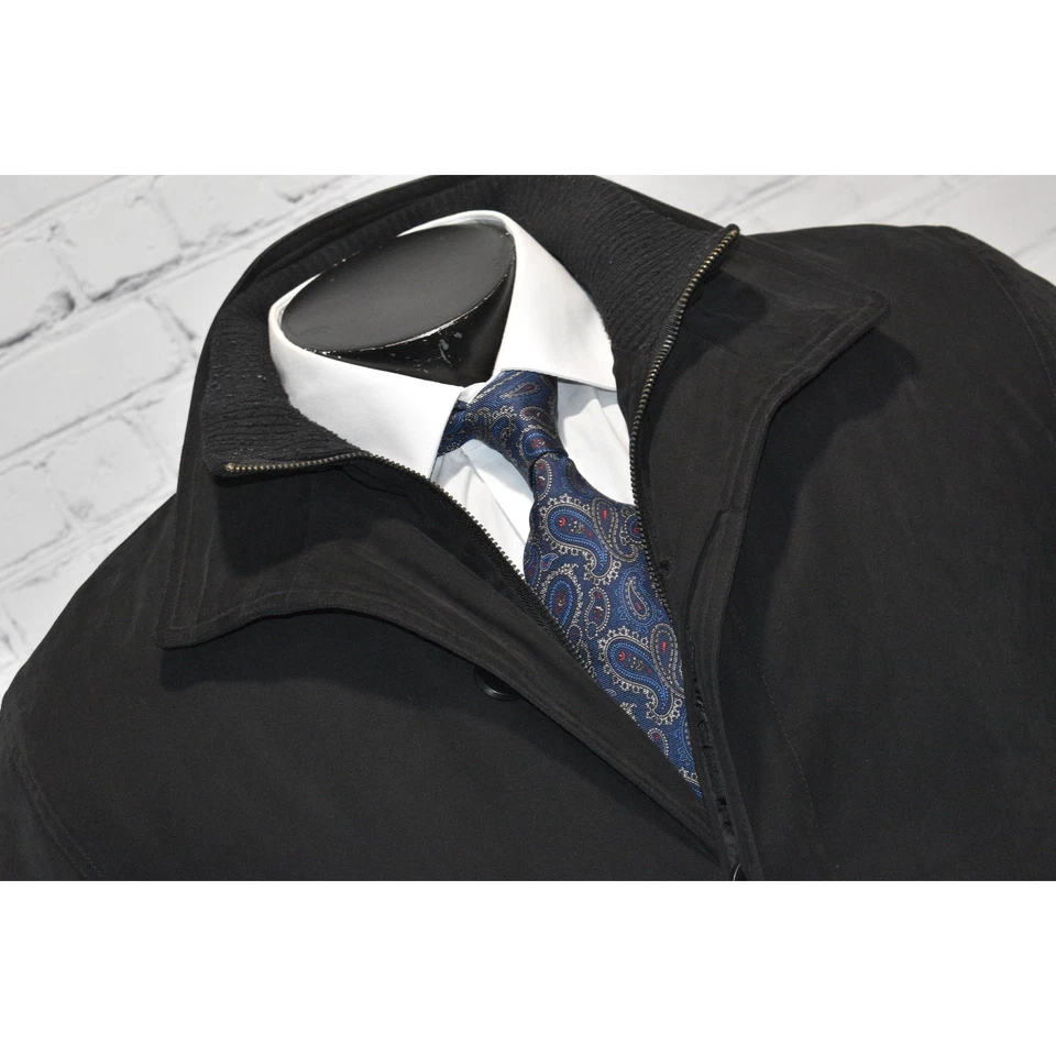 Giorgia Armani Jacket Fur Lined Jacket Men Size Large Inside Fleece Black - Image 4 of 4