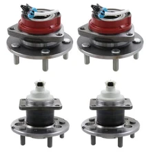NTN Front Rear Wheel Bearing and Hub Assemblies Kit For Buick Chevy Pontiac FWD