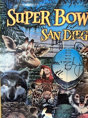 ☆着払限定☆断捨離☆激レア☆オールドボーイ☆アメリカ版☆ポスター☆若干難アリ Vintage 1997 Super Bowl XXXII 32 San Diego Poster Broncos MULTIPLE