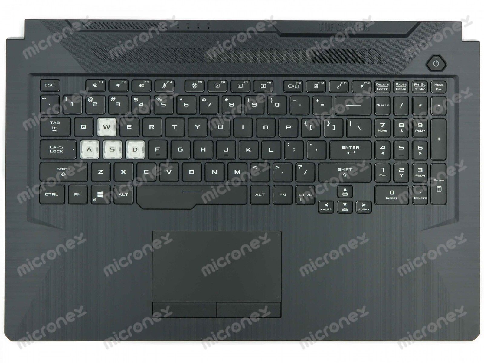 FOR Asus TUF TUF706HM Palmrest Keyboard LED RGB US-International