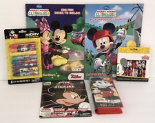 6 Disney Mickey Mouse Coloring Activity Book Watercolors Crayons Marker Stickers