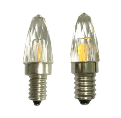 E12/E14 Gemlamp K9 Glass LED Bulb 1505 COB+SMD 110V/220V 4W Crystal Light Warm