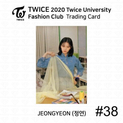 TWICE 2020 University Fashion Club Trading Card Photocard