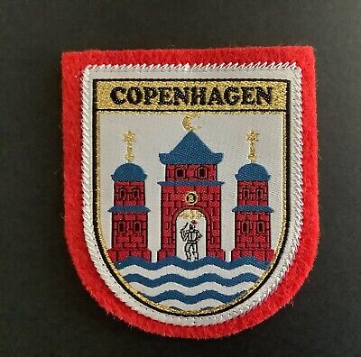 COPENHAGEN souvenir patch ecusson woven badge parche bordado toppa SCUTELLIPHILY