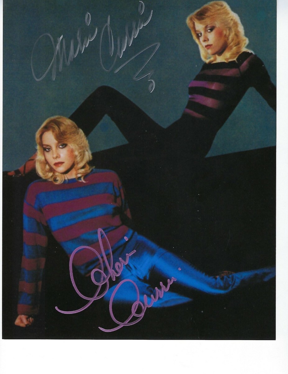 Cherie & Marie Currie 8x10 Signed Photo Messin with the Boys