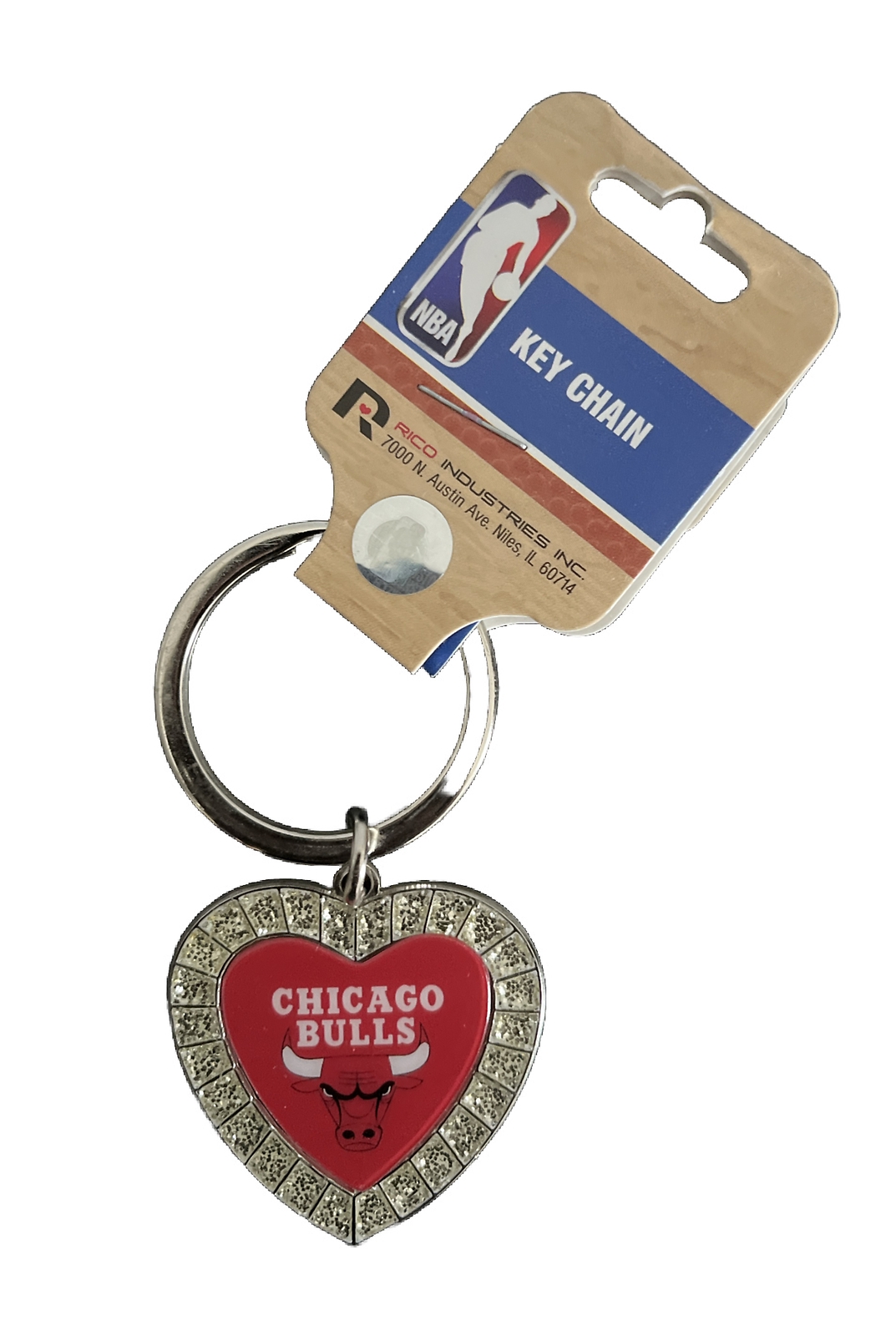 Heart Shaped Keychain Chicago Bulls | eBay
