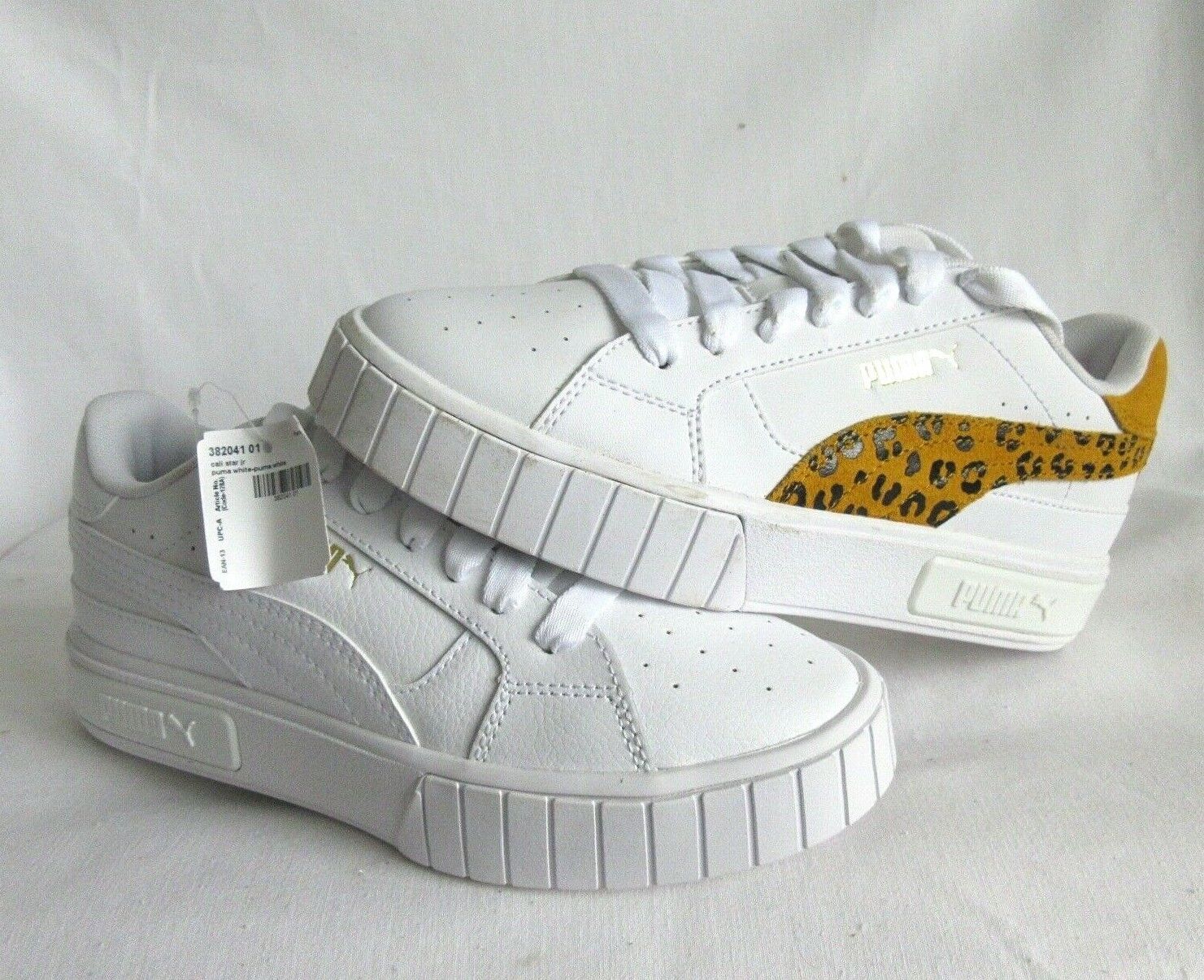 puma cali star leopard sneakers