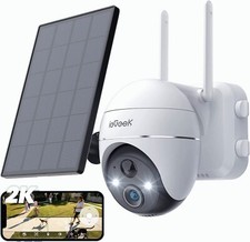 ieGeek Wireless Outdoor Solar Security Camera 360  PTZ Home WiFi Battery CCTV