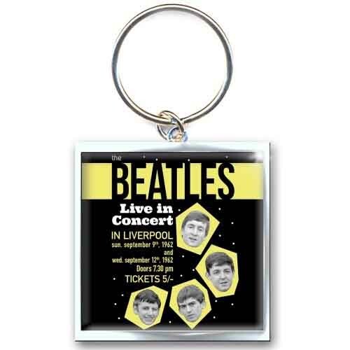 The Beatles Metal Keyring Keychain - Live in Concert 1962 - *Official*