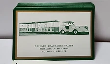 Advertising Playing Cards Deibler Trackless Trains Manhattan Kansas JB4D