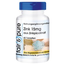 Zinco 15mg - 60 compresse, zinco picolinato, sistema immunitario, antiossidan...