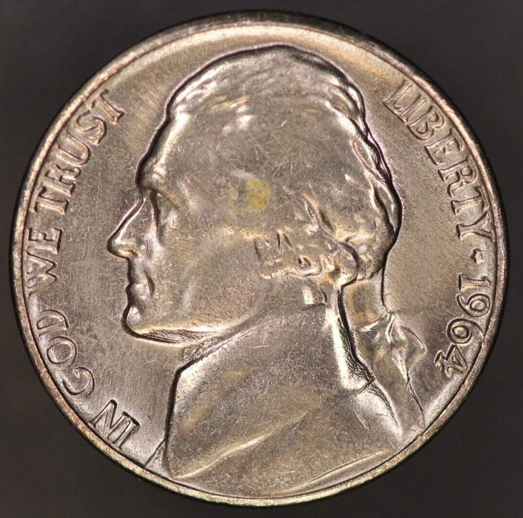 1964 D JEFFERSON NICKEL FRESH FROM ORIGINAL ROLL!- LOT 5972 | eBay