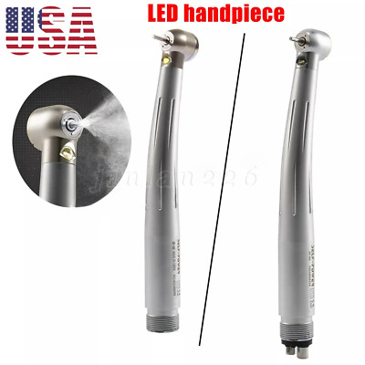 Dental E-generator LED High Speed Torque Head Handpiece 4 Hole 2 Hole Fit NSK