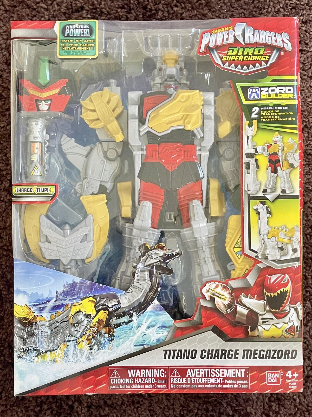 [NEW] NRFB Power Rangers Dino Super Charge Titano Charge Megazord ...
