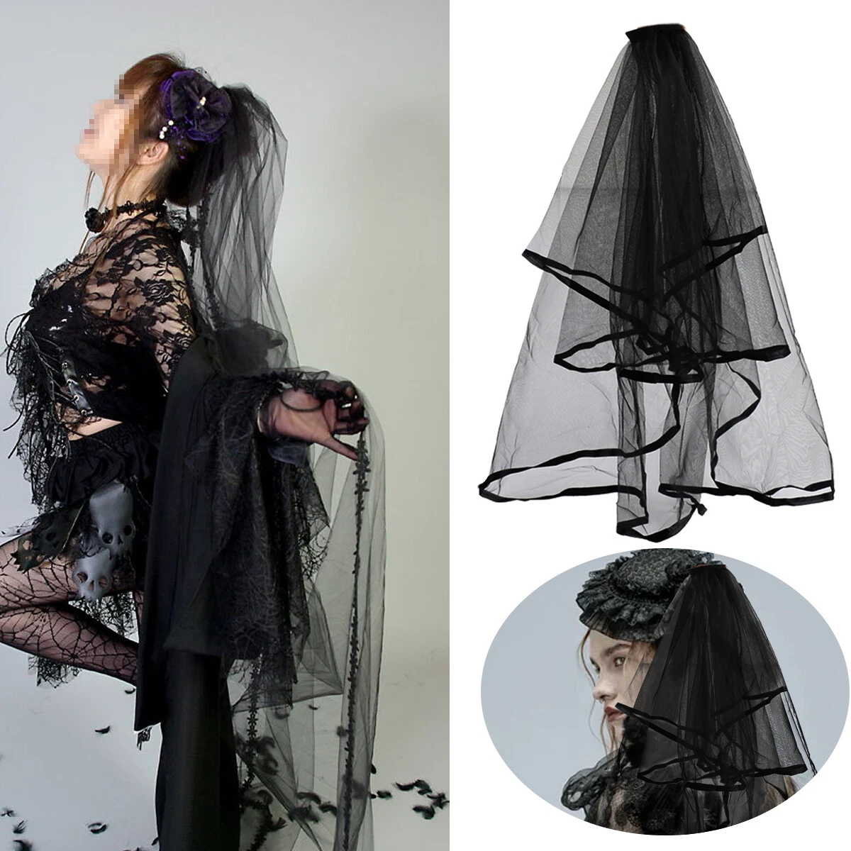 Black veil 2025 fancy dress