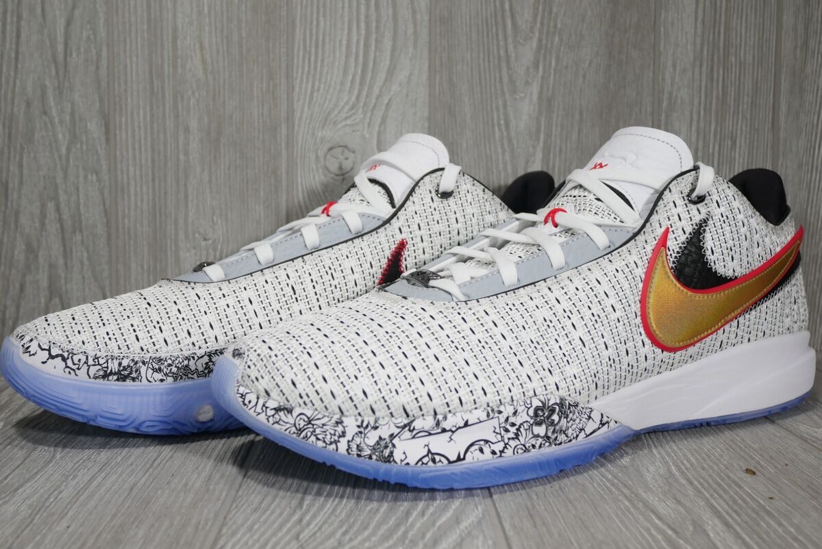 New Nike Lebron 20 The Debut White Metallic Gold DJ5423-100 New Nike Lebron 20 The Debut White Metallic Gold DJ5423-100