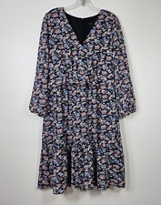 J.Crew Size 12 Women's Paisley Floral Ruffle Hem Dress