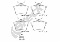 Breck BremsbeläGe Bremsbelegsatz Hinten FüR Peugeot 407 SW CitroëN C5 III Break