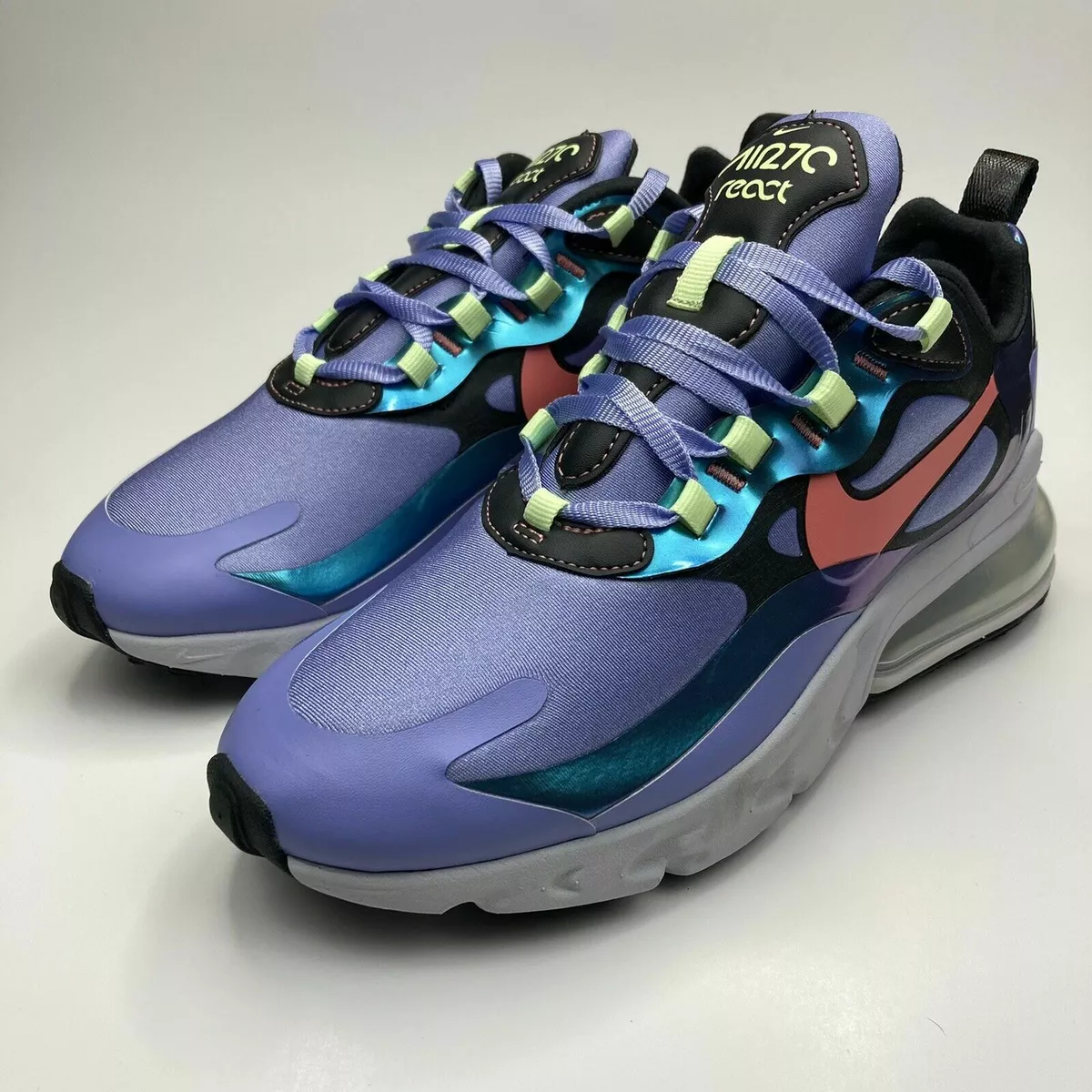 Nike air max 270 react cheap blue and purple