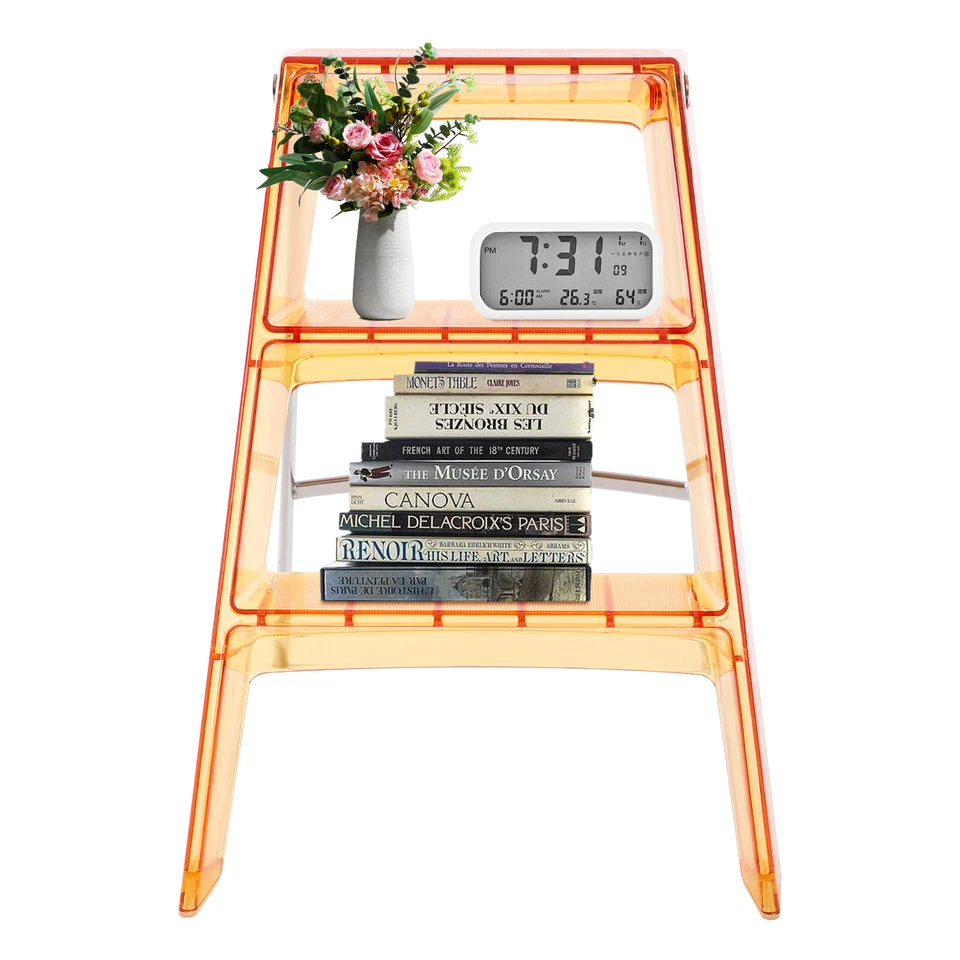 Orange Folding Step Stool for Adults 3 Step Ladder Folding Step Stool 44*52*63cm - Image 4 of 4
