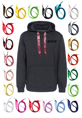 SNORS SATIN HOODIEBAND flach 20 Farben 2 Längen Satin Kordel für Kapuzen 