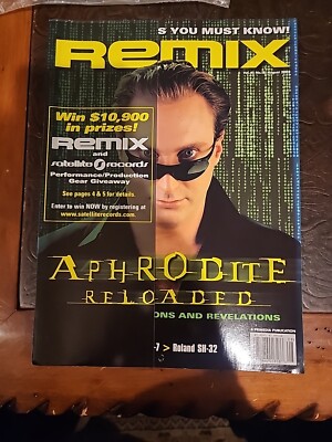 Vintage Remix Magazine Aphrodite Reloaded August 2002