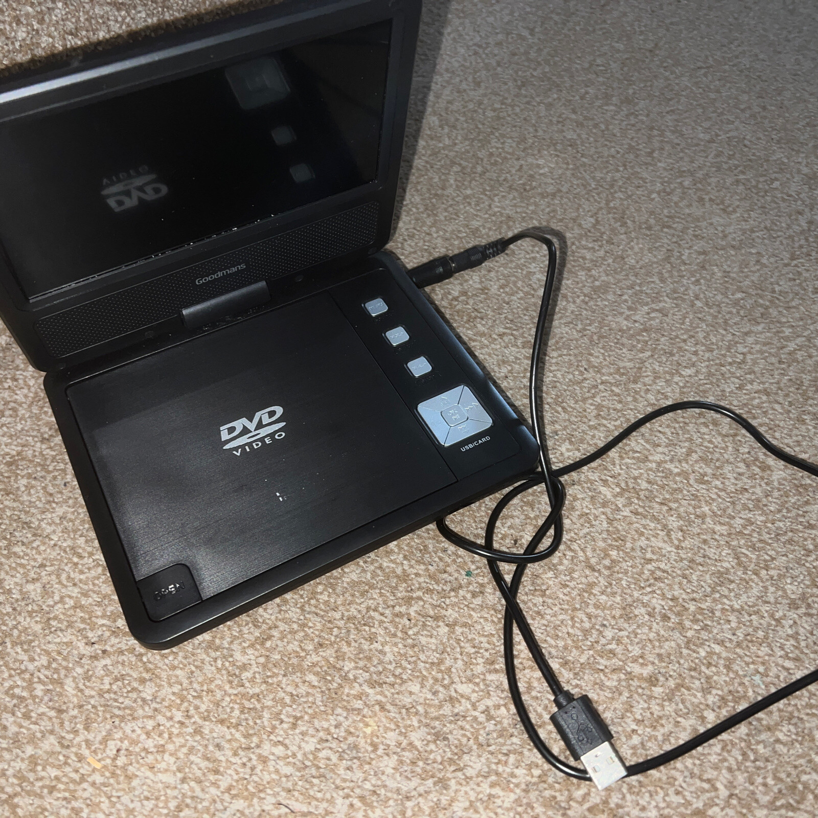 Goodmans Portable DVD Player Black eBay