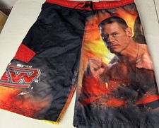 WWE Raw Board Swim Shorts John Cena HHH Edge 2011 Boys XXL/18 All Over Print