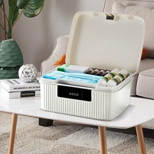 Lockable Medicine Box 2 Layer Storage Box with a Combination Lock Personal Safe