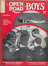Open Road For Boys 11/1941-mystery pulp fiction-aviation-thrills-VG-