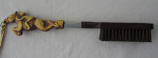 VINTAGE BRUSH MEN'S HORSE WITH JOCKEY SHOE/GARMENT PLASTIC JAPAN