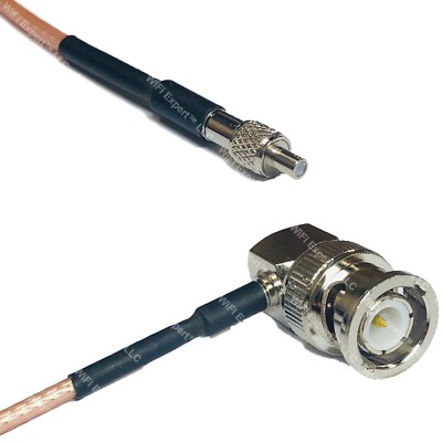 RG316 TS-9 Female to BNC MALE ANGLE RF Cable Rapid-SHIP LOT
