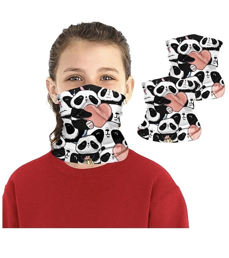 Kids Bandana Neck Gaiter Half Face Cover UV Protection Outdoor Essential Unisex - Image 3 of 4