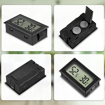 2er Pack Mini Thermometer Hygrometer Thermo-Hygrometer Luft Temperaturmesser