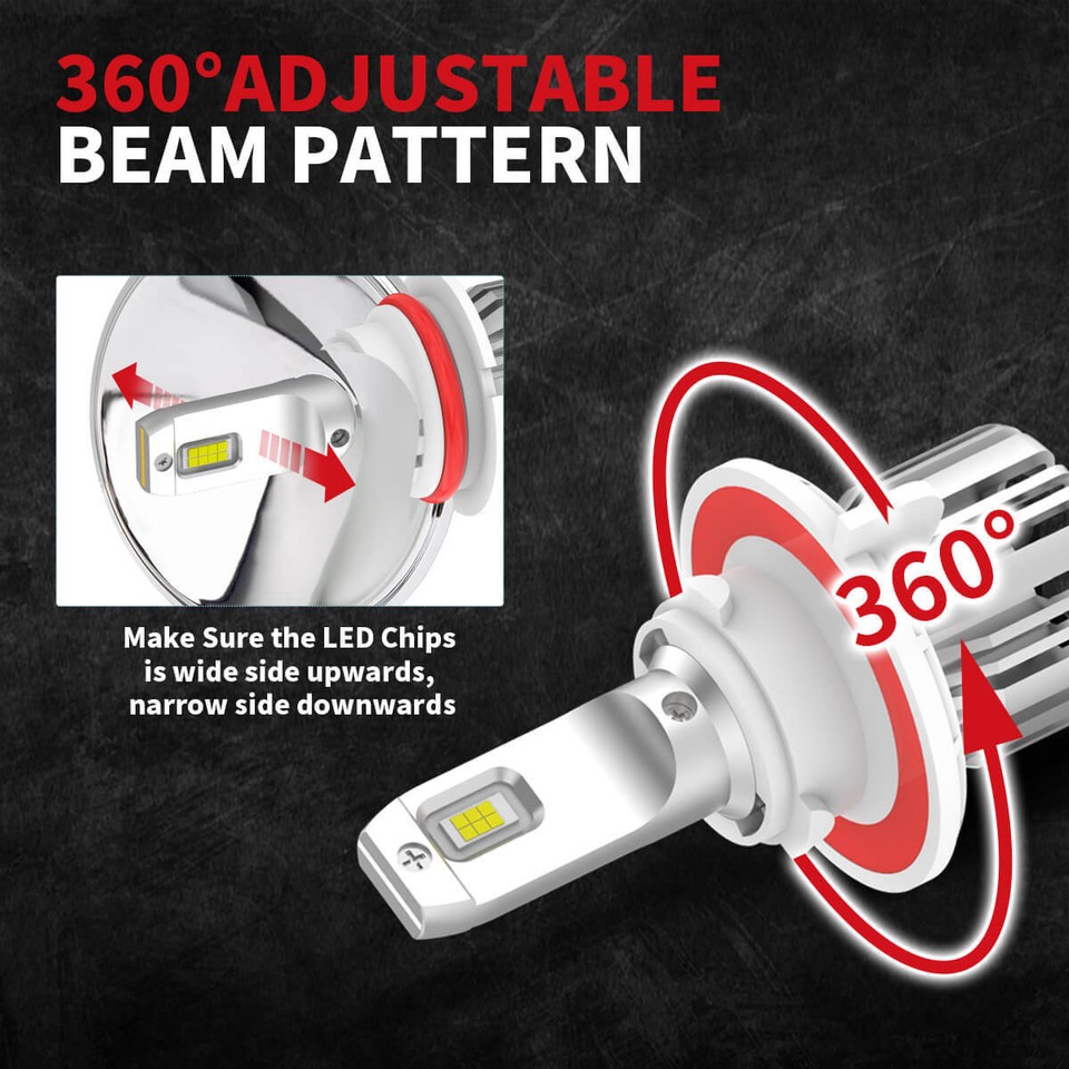 H13 9008 LED High Low Beam｜LA Plus Series｜Lasfit Auto Lighting - Foto 5