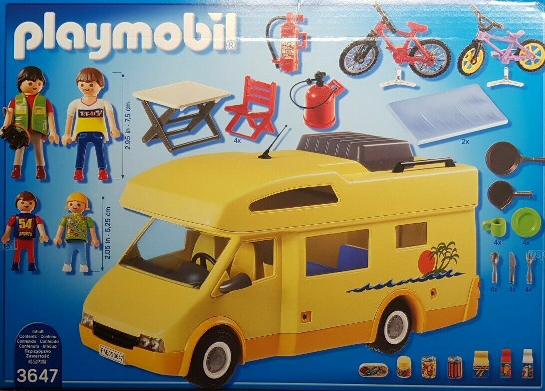Chimenea Calibre recibir Playmobil 3647 Family-Wohnmobil Nuevo/Emb.orig | eBay