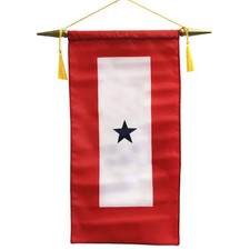 Flag: Made in USA Service Banner with One Blue Star