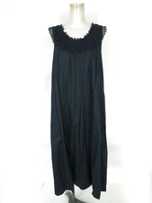 Jane Marple Lace Collar Sleeveless ALine Dress Long B style