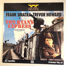 Von Ryans Express Laserdisc  LIKE NEW Frank Sinatra, Trevor Howard