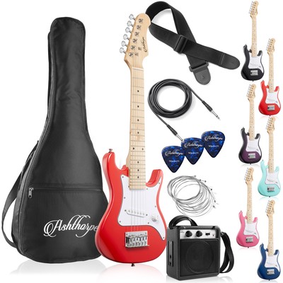 30'' Beginner Electric Guitar & Amplifier, Kid's Starter Bundle Kit with Gig Bag