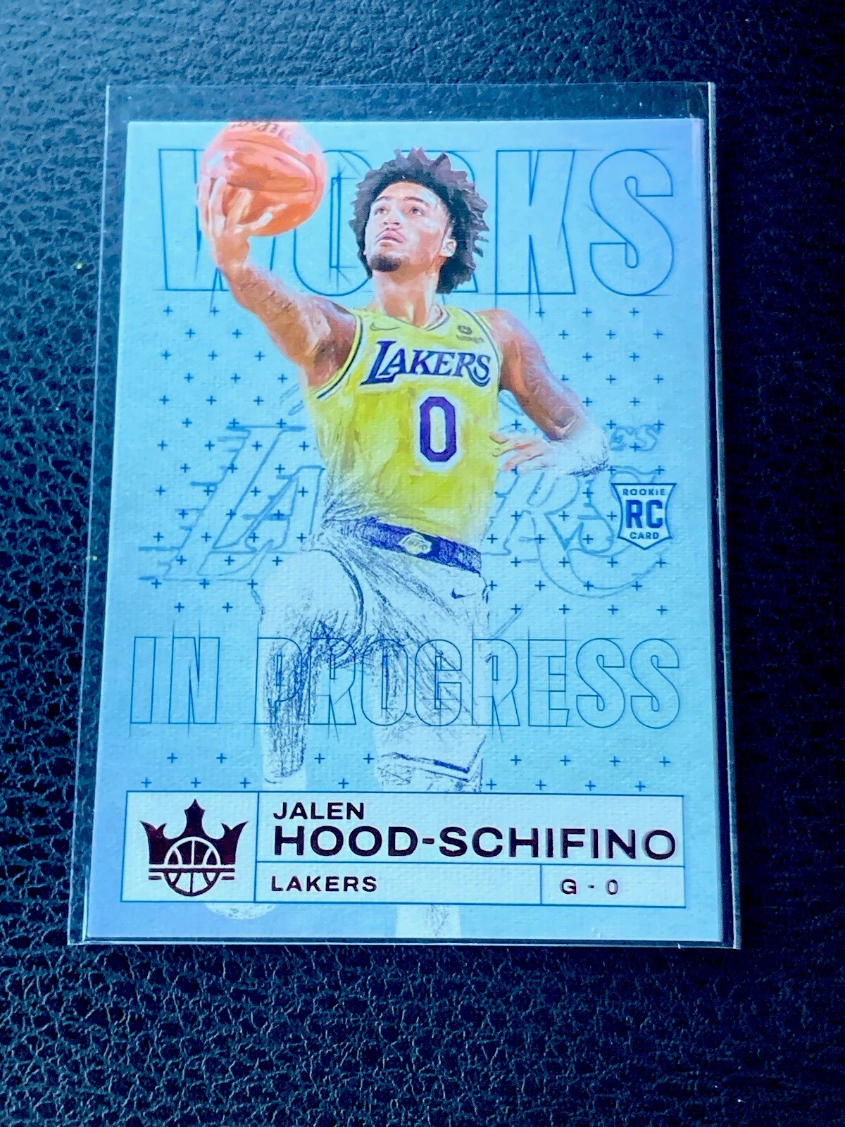 2023-24 Court Kings Works in Progress Ruby /149 Jalen Hood-Schifino #5 Rookie RC