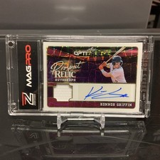 2025 Leaf Optichrome KONNOR GRIFFIN RPA RC Patch Auto SSP #5/8 Pink Lazer Prizm 