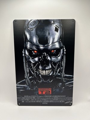 Terminator T2 Film Metall Poster Schild - 20 x 30 cm 