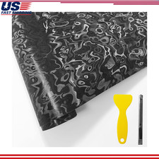 Forged Carbon Fiber Vinyl Wrap Black 1ft X 3ft Ghost Textured Roll Tools Diy Sel Forged Carbon Fiber Vinyl Wrap Black 1ft X 3ft Ghost Textured Roll Tools Diy Sel