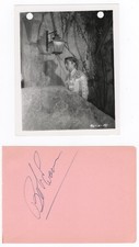ROBERT EVANS Signed 1950s Page + Photo Legendary Controversial Producer Vintage