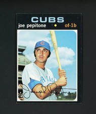 Joe Pepitone 1971 Topps - Chicago Cubs #90 EX-MT+